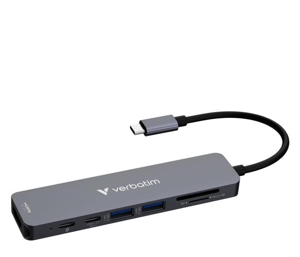 VERBATIM USB-C Essentials Multiport Hub 7 Port 32158 - 1340198 - zdjęcie 2